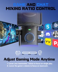 Mikrofon pojemnościowy studyjny FIFINE AM6 z TŁUMIENIEM SZUMÓW RGB 14