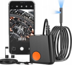 KAMERA ENDOSKOPOWA INSPEKCYJNA 5.5mm Aplikacja telefon WiFi DUO IP67 LED 5m 1