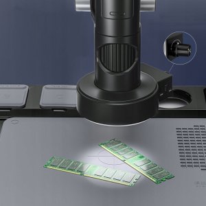 MIKROSKOP CYFROWY POWIĘKSZENIE 1600x 12MP 28 LED EKRAN HD IPS 10" 32GB SD 4