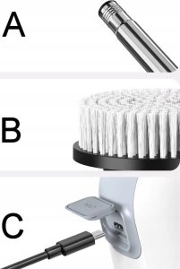 SZCZOTKA ELEKTRYCZNA OBROTOWA DO CZYSZCZENIA SPRZĄTANIA TELESKOPOWA 3000mAh 7