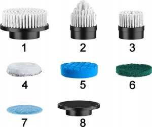 SZCZOTKA ELEKTRYCZNA OBROTOWA DO CZYSZCZENIA SPRZĄTANIA TELESKOPOWA 3000mAh 9