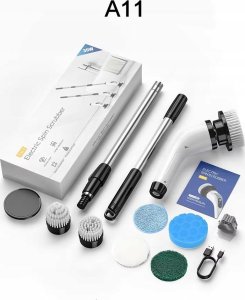 SZCZOTKA ELEKTRYCZNA OBROTOWA DO CZYSZCZENIA SPRZĄTANIA TELESKOPOWA 3000mAh 10