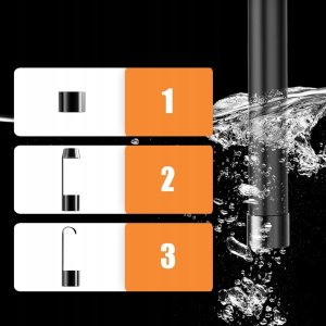 Benetech KAMERA INSPEKCYJNA ENDOSKOP PODZIELONY EKRAN 8 LED 32GB mSD IP67 5m 5.5mm 11