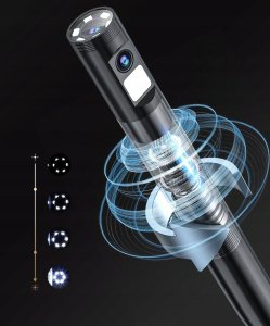 Benetech KAMERA INSPEKCYJNA ENDOSKOP PODZIELONY EKRAN 8 LED 32GB mSD IP67 5m 5.5mm 3