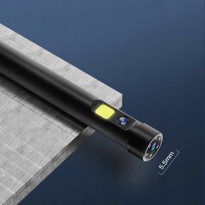Benetech ENDOSKOP KAMERA INSPEKCYJNA SZTYWNY 5M PRZEWÓD DUAL 5,5mm 9LED 32GB SD 5M 4