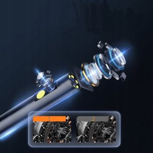 Benetech ENDOSKOP KAMERA INSPEKCYJNA SZTYWNY 5M PRZEWÓD DUAL 5,5mm 9LED 32GB SD 5M 5