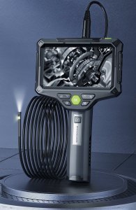 Benetech ENDOSKOP KAMERA INSPEKCYJNA SZTYWNY 5M PRZEWÓD DUAL 5,5mm 9LED 32GB SD 5M 6