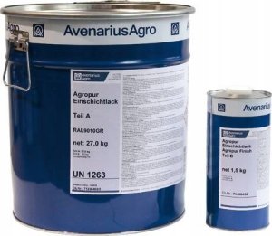 Agropur Einschichtlack farba poliuretanowa na metal ocynk, alu kolor 28,5kg 1