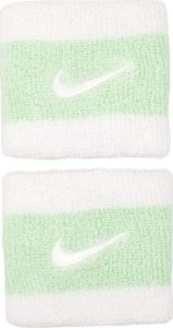 Frotki na nadgarstek Nike Swoosh Wristbands 2 szt. biało-zielone N0001565117OS 1