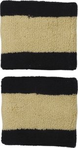 Frotki na nadgarstek Nike Swoosh Wristbands 2 szt. czarno-złote N0001565055OS 2