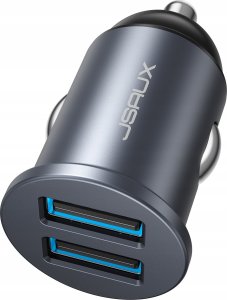 Ładowarka JSAUX Ładowarka samochodowa USB 4800 mA 2 x USB-A szybkie ładowanie 24W 6