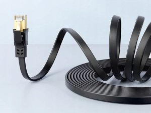 JSAUX kabel LAN Patchcord ethernet cat.8 3m płaski 40GB/s 2000Hhz 3