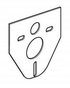 PRZEKŁADKA DO WC/BIDETU Z ZAWIESZKĄ CERSANIT 2