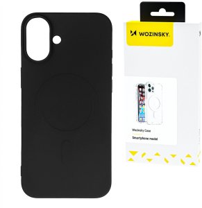 Silikonowe magnetyczne etui Wozinsky Silicone Case Magsafe na Samsung Galaxy S25+ - czarne 1