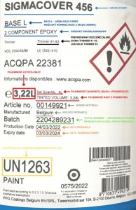 Farba nawierzchnia poliuretanowa Sigmadur 550 20l każdy kolor ppoż 5