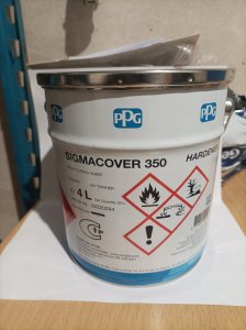 Utwardzacz do farby Sigmacover 350 4l pasuje do kompletu 20 litrowego 1