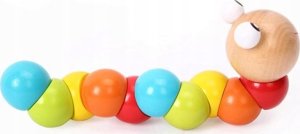 Drewniana giętka gąsienica grzechotka motoryczna GB-1 5