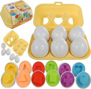 Układanka sorter jajka Montessori kolory DF24A 1
