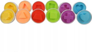 Układanka sorter jajka Montessori kolory DF24A 12