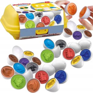 Układanka sorter jajka Montessori kolory DF24A 13