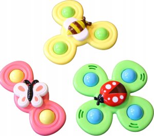 3 przyssawki sensoryczne grzechotka spinner ME-042 5