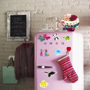 Magnesy na lodówkę zwierzęta piankowe 36 elementów pojemnik 12