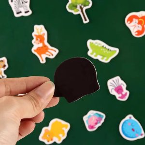 Magnesy na lodówkę zwierzęta piankowe 36 elementów pojemnik 5