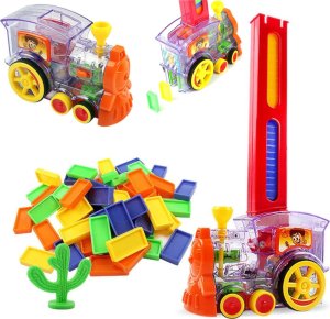 Lokomotywa domino pociąg układanka klocki 2A 1