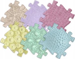 WOOPIE Mata Sensoryczna Ortopedyczna Puzzle 6 elementy 1