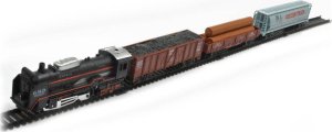 Kolejka rail king Parowóz + 3 Wagony 1