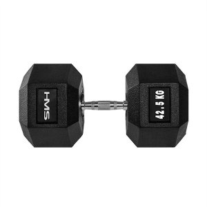 HMS ‎‎Hantel Hex Pro gumowany 1 x 42.5 kg 1