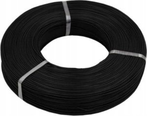 MSP Silikonowy przewód prądowy 28AWG 0,08mm2 1m CZARNY 1