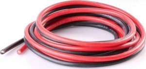 Przewód MSP Silikonowy przewód prądowy 28AWG 0,08mm2 1m CZARNY 2