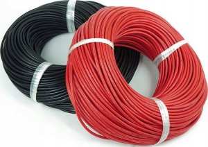 Przewód MSP Silikonowy przewód prądowy 28AWG 0,08mm2 1m CZARNY 4