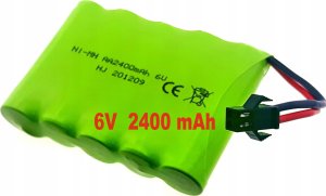 Akumulator Pakiet Bateria NIMH 6V 2400mAh JST SM Crawler HB1401 HB1402 1