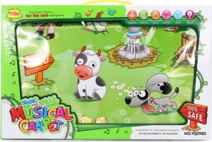 LeanToys Edukacyjna, Muzyczna Mata Dla Dzieci Wesoła Farma - Muzyka, Odgłosy Zwierząt 5