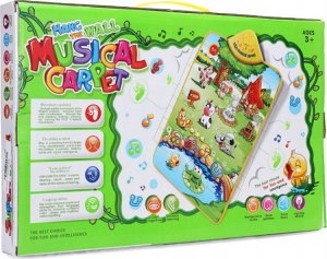 LeanToys Edukacyjna, Muzyczna Mata Dla Dzieci Wesoła Farma - Muzyka, Odgłosy Zwierząt 6