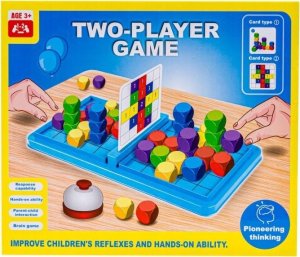 Logiczna Gra Na Refleks Klocki Karty FiszkiTwo Player Game DWÓCH GRACZY 1