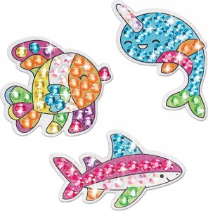 Haft Diamentowy Mozaika Diamentowa Naklejki Mozaika SYRENKI, MORSKIE ZWIERZĘTA 6