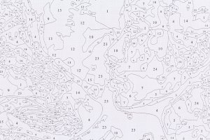 OBRAZ MALOWANIE PO NUMERACH RAMA 45x45cm SPACER W DESZCZU 3