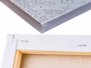 OBRAZ MALOWANIE PO NUMERACH RAMA 45x45cm SPACER W DESZCZU 8