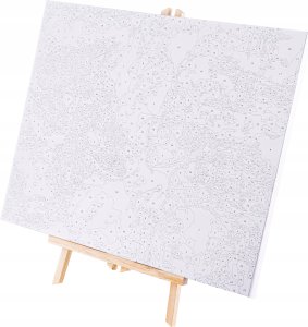 OBRAZ MALOWANIE PO NUMERACH RAMA 45x45cm SPACER W DESZCZU 10