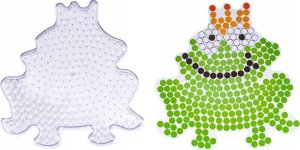 Koraliki do prasowania, Prasowanka, Szablon, Saszetka ZACZAROWANA ŻABKA, ŻABA W KORONIE 6