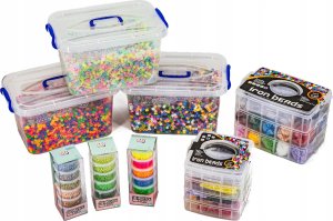 Koraliki do prasowania, Prasowanka, Szablon, Saszetka ŁACIATY KOTEK, PSTROKATY KOT 2