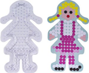 Prasowanka, Koraliki Do Prasowania, Zestaw 9000 Elementów W Butelce, Słoik + 3 Podkładki, Szablony MISIU, LALKA, PAJACYK 5