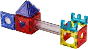 DK Świecące Klocki Magnetyczne, Tor Kulkowy Dla Kulek 129 Elementów Kulodrom 4