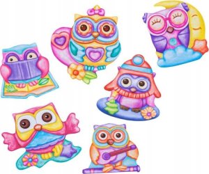 Kreatywny Zestaw Stwórz Magnes, Odlew DIY SŁODKIE SOWY, SÓWKI Zrób To Sam 2