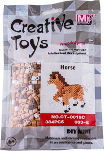 Koraliki do prasowania Wersja 3D, KOŃ, KONIK, Saszetka, Prasowanka 1