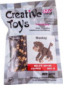 Koraliki do prasowania Wersja 3D, MAŁPKA, MAŁPA, Saszetka, Prasowanka 1
