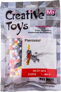 Koraliki do prasowania Wersja 3D, PTERODAKTYL, DINOZAUR, Saszetka, Prasowanka 1